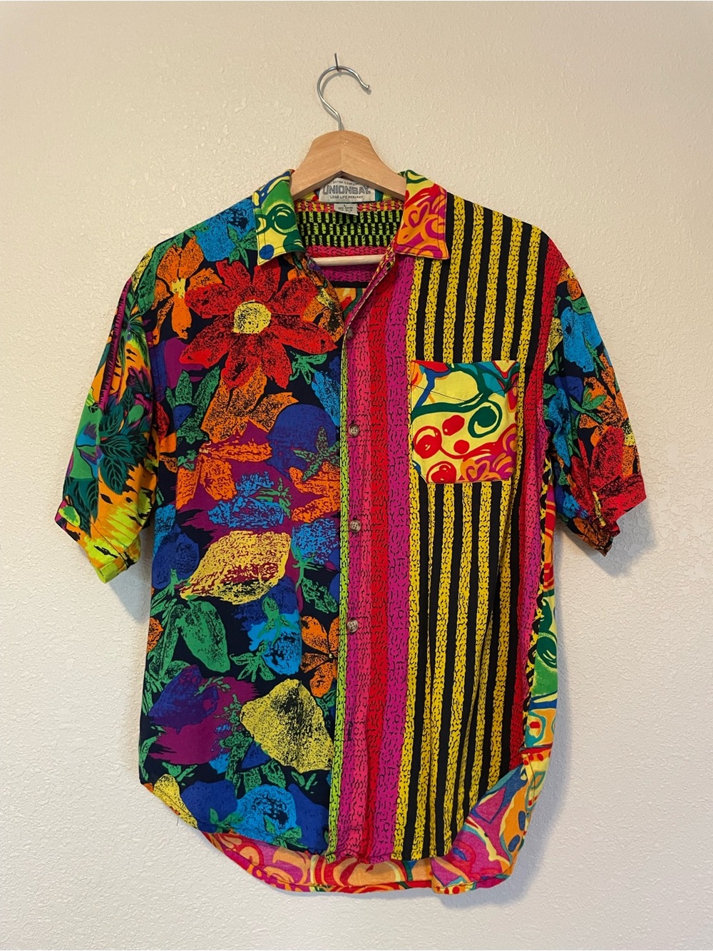 Union bay Multicolor Floral & Stripe Short-Sleeve Shirt